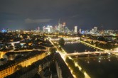 Archived image Webcam Panoramic View over to the Skyline of Frankfurt 01:00