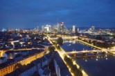 Archived image Webcam Panoramic View over to the Skyline of Frankfurt 03:00