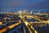 Archived image Webcam Panoramic View over to the Skyline of Frankfurt 03:00