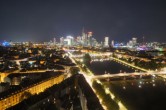 Archiv Foto Webcam Panoramablick auf die Skyline Frankfurt 23:00