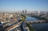 Archived image Webcam Panoramic View over to the Skyline of Frankfurt 06:00