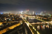 Archived image Webcam Panoramic View over to the Skyline of Frankfurt 23:00