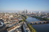 Archiv Foto Webcam Panoramablick auf die Skyline Frankfurt 06:00