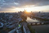Archiv Foto Webcam Panoramablick auf die Skyline Frankfurt 19:00
