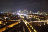 Archiv Foto Webcam Panoramablick auf die Skyline Frankfurt 23:00