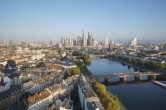 Archiv Foto Webcam Panoramablick auf die Skyline Frankfurt 06:00