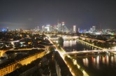 Archiv Foto Webcam Panoramablick auf die Skyline Frankfurt 23:00
