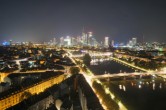 Archiv Foto Webcam Panoramablick auf die Skyline Frankfurt 01:00