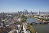 Archived image Webcam Panoramic View over to the Skyline of Frankfurt 13:00