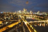 Archiv Foto Webcam Panoramablick auf die Skyline Frankfurt 19:00