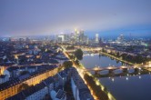 Archived image Webcam Panoramic View over to the Skyline of Frankfurt 05:00