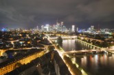 Archiv Foto Webcam Panoramablick auf die Skyline Frankfurt 23:00