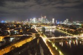 Archiv Foto Webcam Panoramablick auf die Skyline Frankfurt 23:00