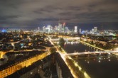 Archiv Foto Webcam Panoramablick auf die Skyline Frankfurt 23:00