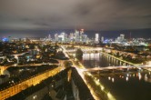 Archiv Foto Webcam Panoramablick auf die Skyline Frankfurt 23:00