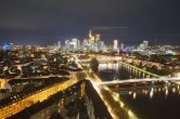 Archived image Webcam Panoramic View over to the Skyline of Frankfurt 19:00