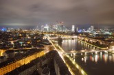 Archived image Webcam Panoramic View over to the Skyline of Frankfurt 19:00