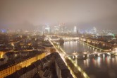 Archived image Webcam Panoramic View over to the Skyline of Frankfurt 23:00