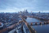 Archived image Webcam Panoramic View over to the Skyline of Frankfurt 01:00