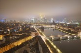 Archived image Webcam Panoramic View over to the Skyline of Frankfurt 23:00