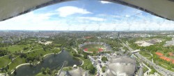 Archiv Foto Webcam München: Panorama Olympiastadion und Olympiapark 12:00