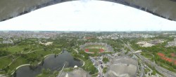 Archiv Foto Webcam München: Panorama Olympiastadion und Olympiapark 09:00