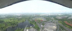 Archiv Foto Webcam München: Panorama Olympiastadion und Olympiapark 07:00