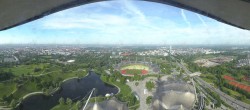 Archiv Foto Webcam München: Panorama Olympiastadion und Olympiapark 08:00