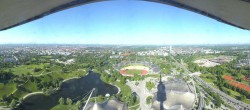 Archiv Foto Webcam München: Panorama Olympiastadion und Olympiapark 08:00