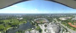 Archiv Foto Webcam München: Panorama Olympiastadion und Olympiapark 13:00