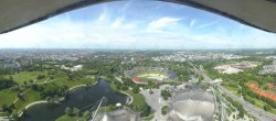 Archiv Foto Webcam München: Panorama Olympiastadion und Olympiapark 04:00