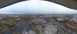 Archiv Foto Webcam München: Panorama Olympiastadion und Olympiapark 07:00