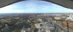 Archiv Foto Webcam München: Panorama Olympiastadion und Olympiapark 09:00