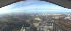 Archiv Foto Webcam München: Panorama Olympiastadion und Olympiapark 07:00