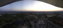 Archiv Foto Webcam München: Panorama Olympiastadion und Olympiapark 19:00