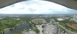 Archiv Foto Webcam München: Panorama Olympiastadion und Olympiapark 13:00