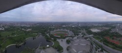 Archiv Foto Webcam München: Panorama Olympiastadion und Olympiapark 19:00