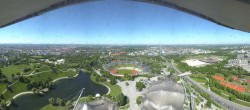 Archiv Foto Webcam München: Panorama Olympiastadion und Olympiapark 09:00