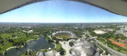 Archiv Foto Webcam München: Panorama Olympiastadion und Olympiapark 13:00