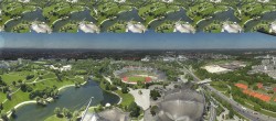 Archiv Foto Webcam München: Panorama Olympiastadion und Olympiapark 11:00
