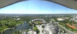 Archiv Foto Webcam München: Panorama Olympiastadion und Olympiapark 13:00