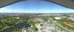 Archiv Foto Webcam München: Panorama Olympiastadion und Olympiapark 09:00