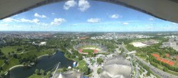 Archiv Foto Webcam München: Panorama Olympiastadion und Olympiapark 09:00