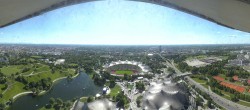 Archiv Foto Webcam München: Panorama Olympiastadion und Olympiapark 15:00