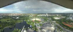 Archiv Foto Webcam München: Panorama Olympiastadion und Olympiapark 06:00