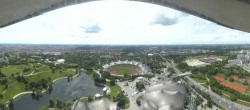 Archiv Foto Webcam München: Panorama Olympiastadion und Olympiapark 13:00