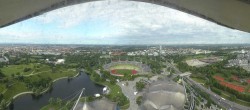 Archiv Foto Webcam München: Panorama Olympiastadion und Olympiapark 07:00