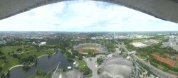 Archiv Foto Webcam München: Panorama Olympiastadion und Olympiapark 09:00
