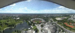 Archiv Foto Webcam München: Panorama Olympiastadion und Olympiapark 13:00