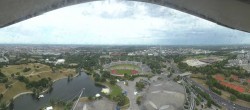 Archiv Foto Webcam München: Panorama Olympiastadion und Olympiapark 07:00